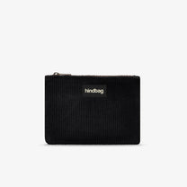 Hindbag - LOU Etuis/Mäppchen • Cord Schwarz - ROSA ECK