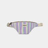 Hindbag - OLIVIA Bauchtasche • Breite Streifen Violet/Grün - ROSA ECK