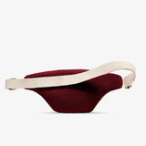 OLIVIA Bauchtasche • Cord Bordeauxrot