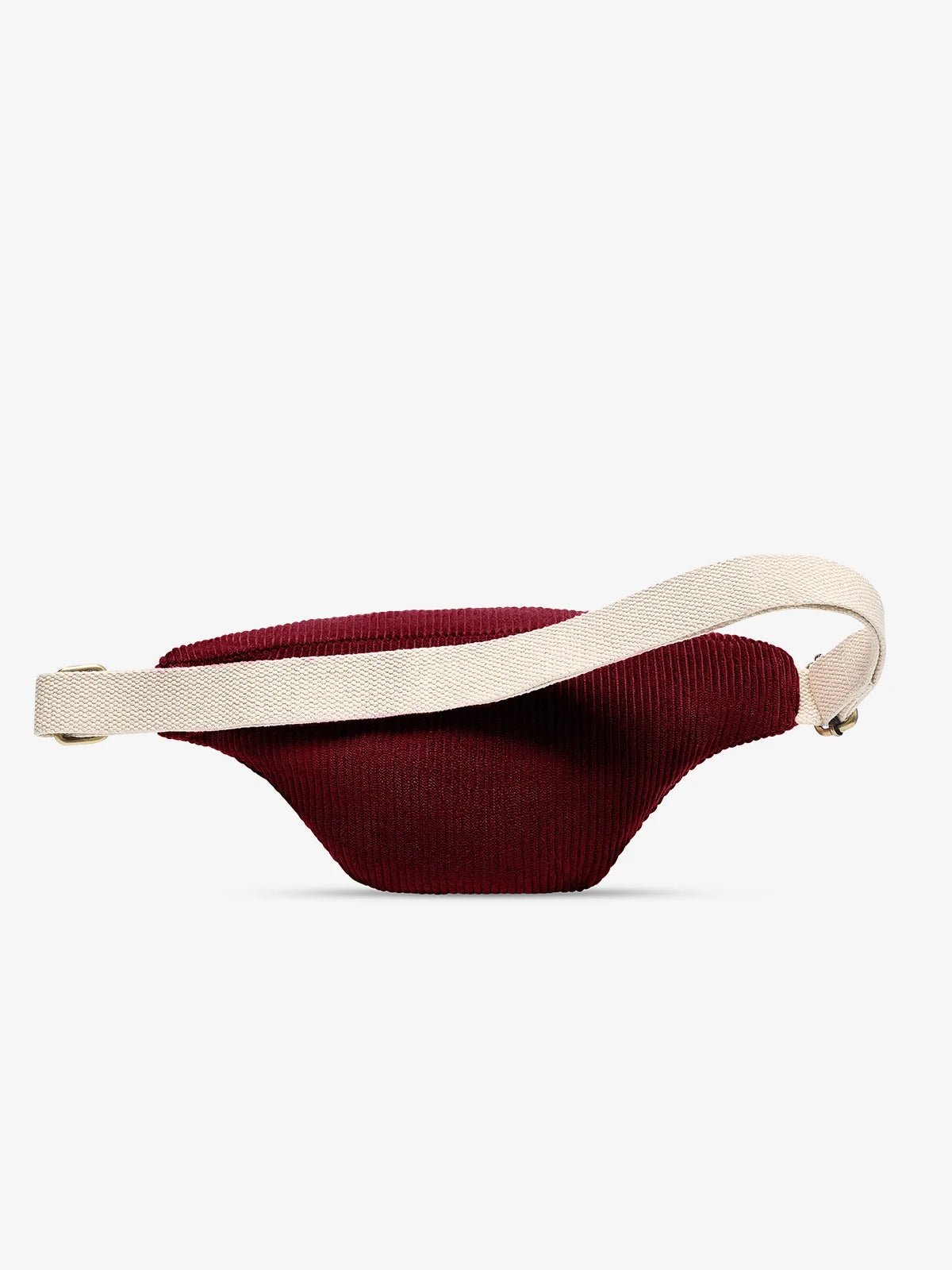 Hindbag - OLIVIA Bauchtasche • Cord Bordeauxrot - ROSA ECK