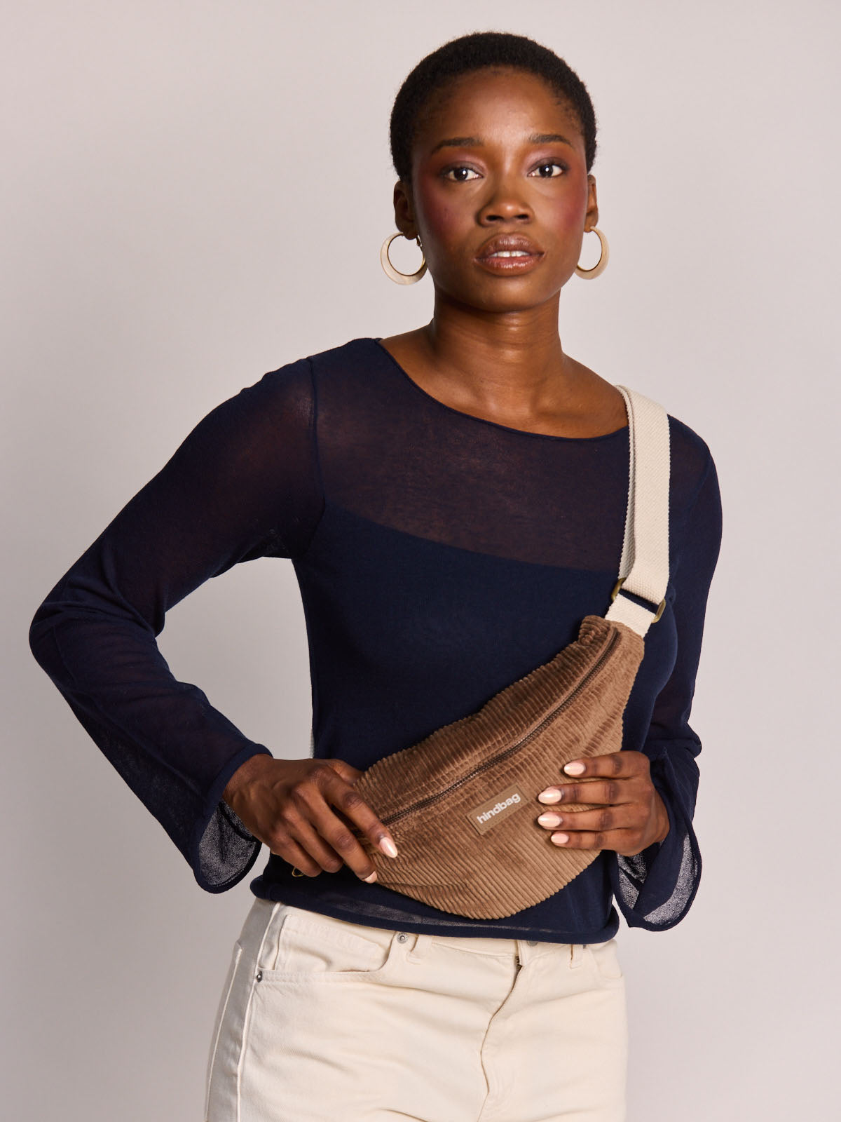 OLIVIA Bauchtasche • Cord Macchiato