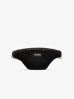 Hindbag - OLIVIA Bauchtasche • Cord Schwarz - ROSA ECK