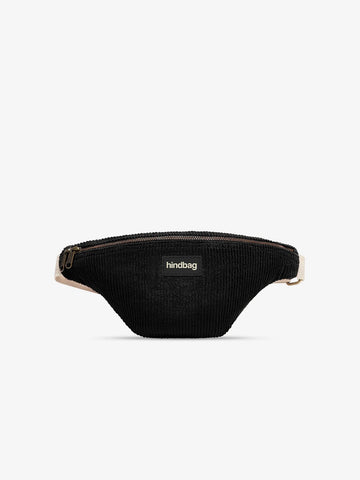 Hindbag - OLIVIA Bauchtasche • Cord Schwarz - ROSA ECK