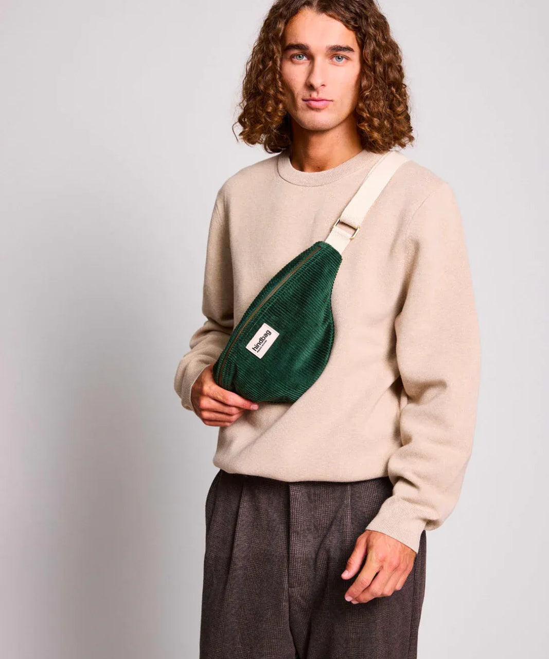 Hindbag - OLIVIA Bauchtasche • Cord Tannengrün - Bauchtasche - ROSA ECK
