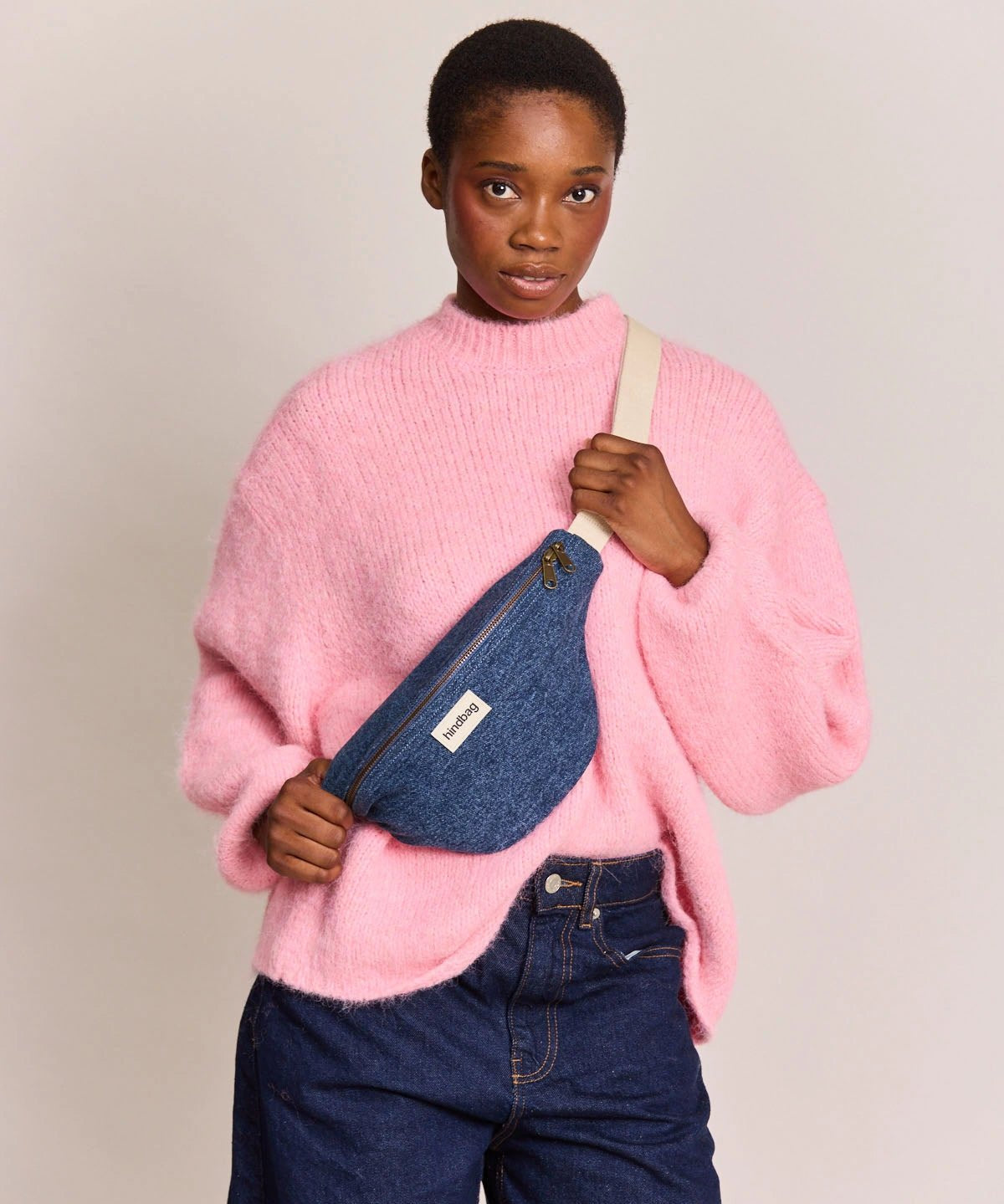 Hindbag - OLIVIA Bauchtasche • Denim Dunkelblau - ROSA ECK