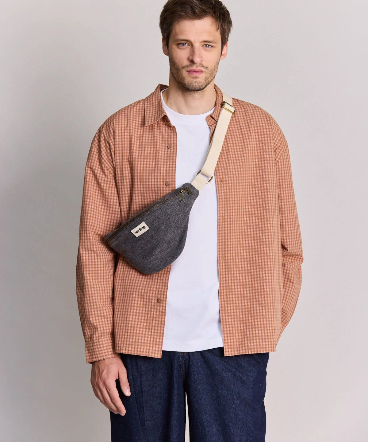 Hindbag - OLIVIA Bauchtasche • Denim Dunkelgrau - ROSA ECK