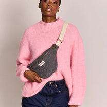 Hindbag - OLIVIA Bauchtasche • Denim Dunkelgrau - ROSA ECK