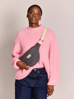 Hindbag - OLIVIA Bauchtasche • Denim Dunkelgrau - ROSA ECK