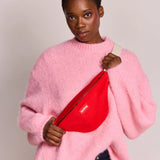 Hindbag - OLIVIA Bauchtasche • Karminrot - ROSA ECK