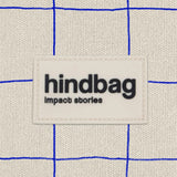 Hindbag - OLIVIA Bauchtasche • Karo Ecru / Blau - Bauchtasche - ROSA ECK