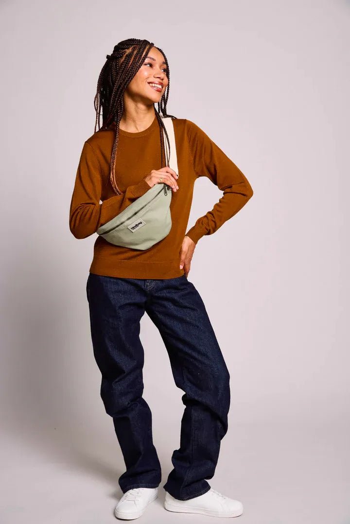 Hindbag - OLIVIA Bauchtasche • Lehmgrün - Bauchtasche - ROSA ECK