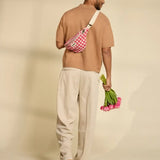 Hindbag - OLIVIA Bauchtasche | Rosa Karomuster - Bauchtasche - ROSA ECK Concept Store