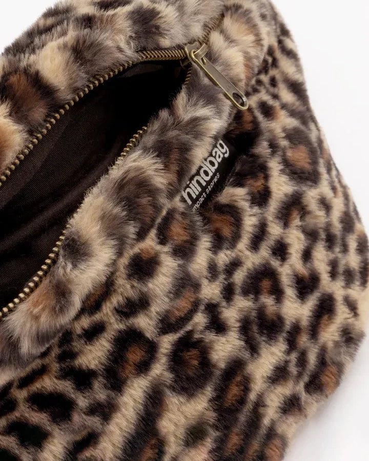 Hindbag - OLIVIA Bauchtasche • Teddy Leopard - Bauchtasche - ROSA ECK