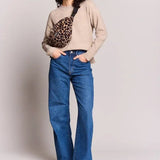 Hindbag - OLIVIA Bauchtasche • Teddy Leopard - Bauchtasche - ROSA ECK