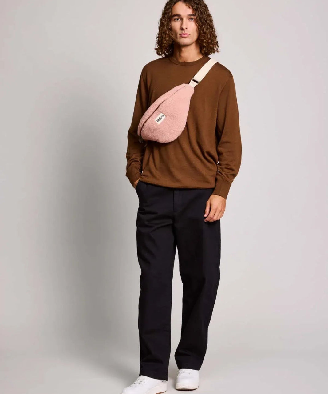 Hindbag - OLIVIA Bauchtasche • Teddy Rosa - Bauchtasche - ROSA ECK