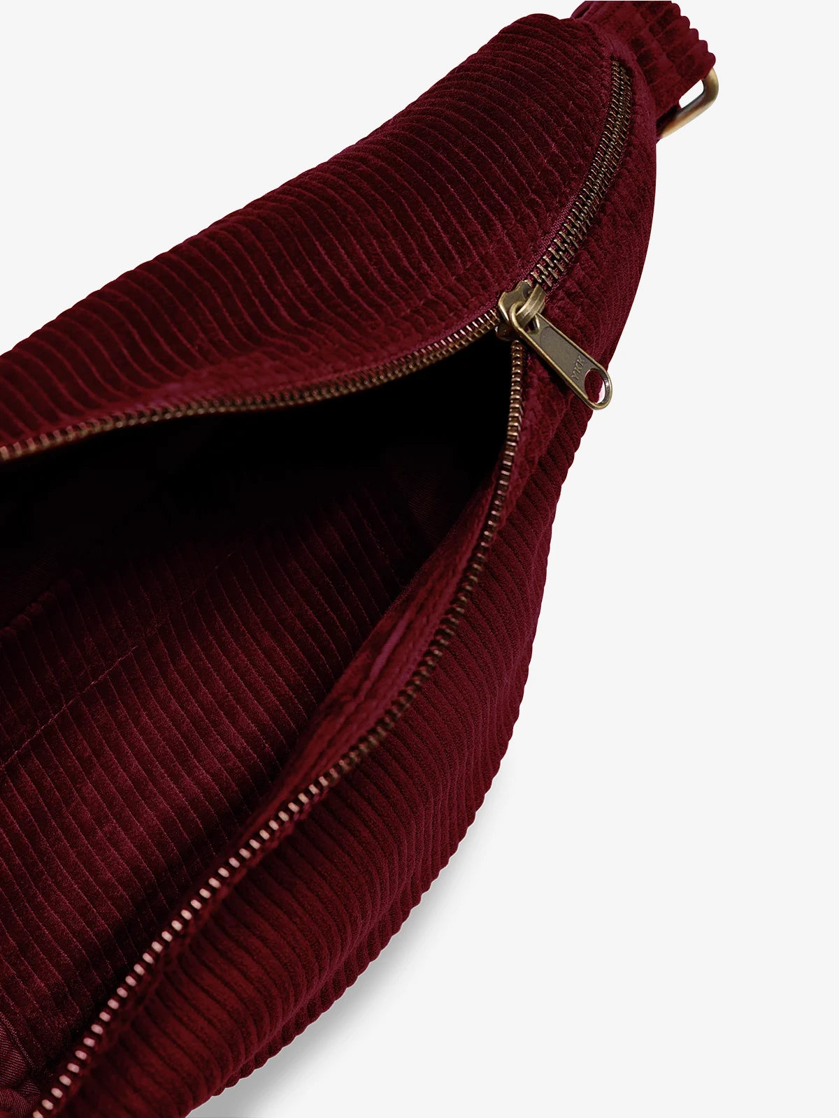 SASHA Bauchtasche • Cord Bordeauxrot