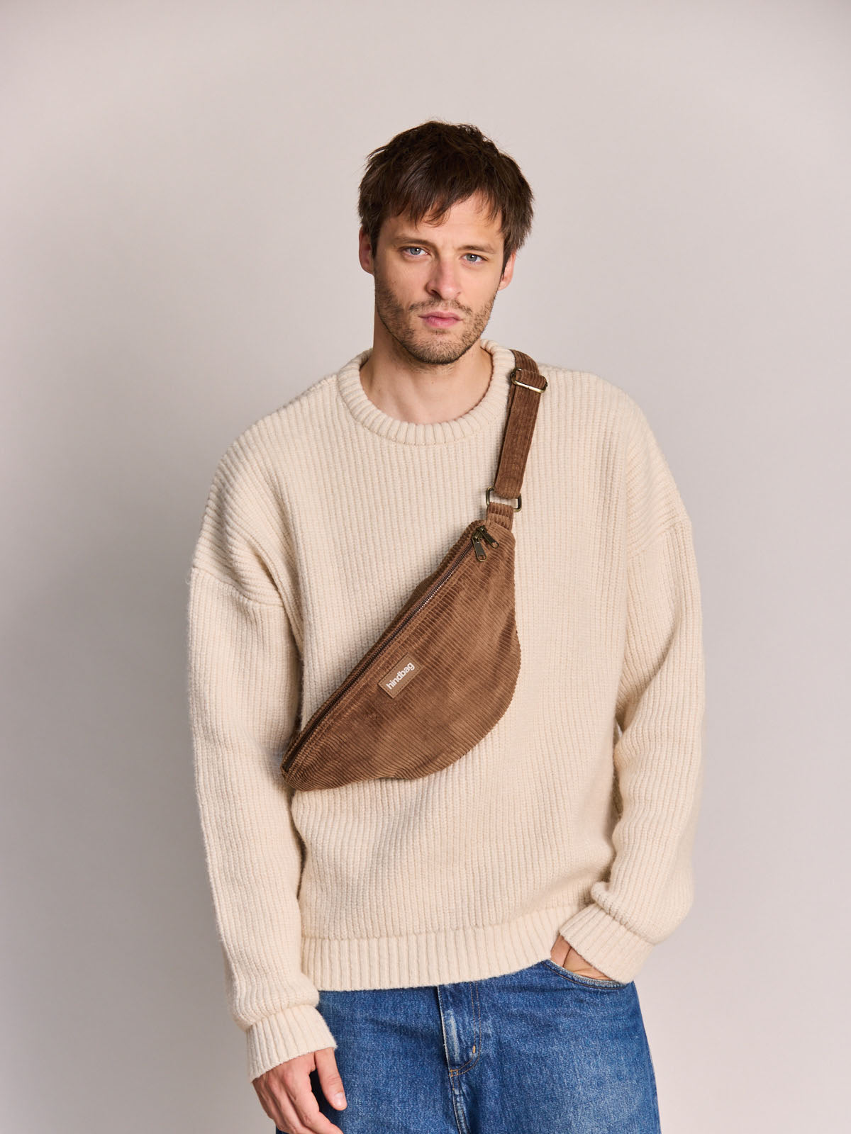 SASHA Bauchtasche • Cord Macchiato