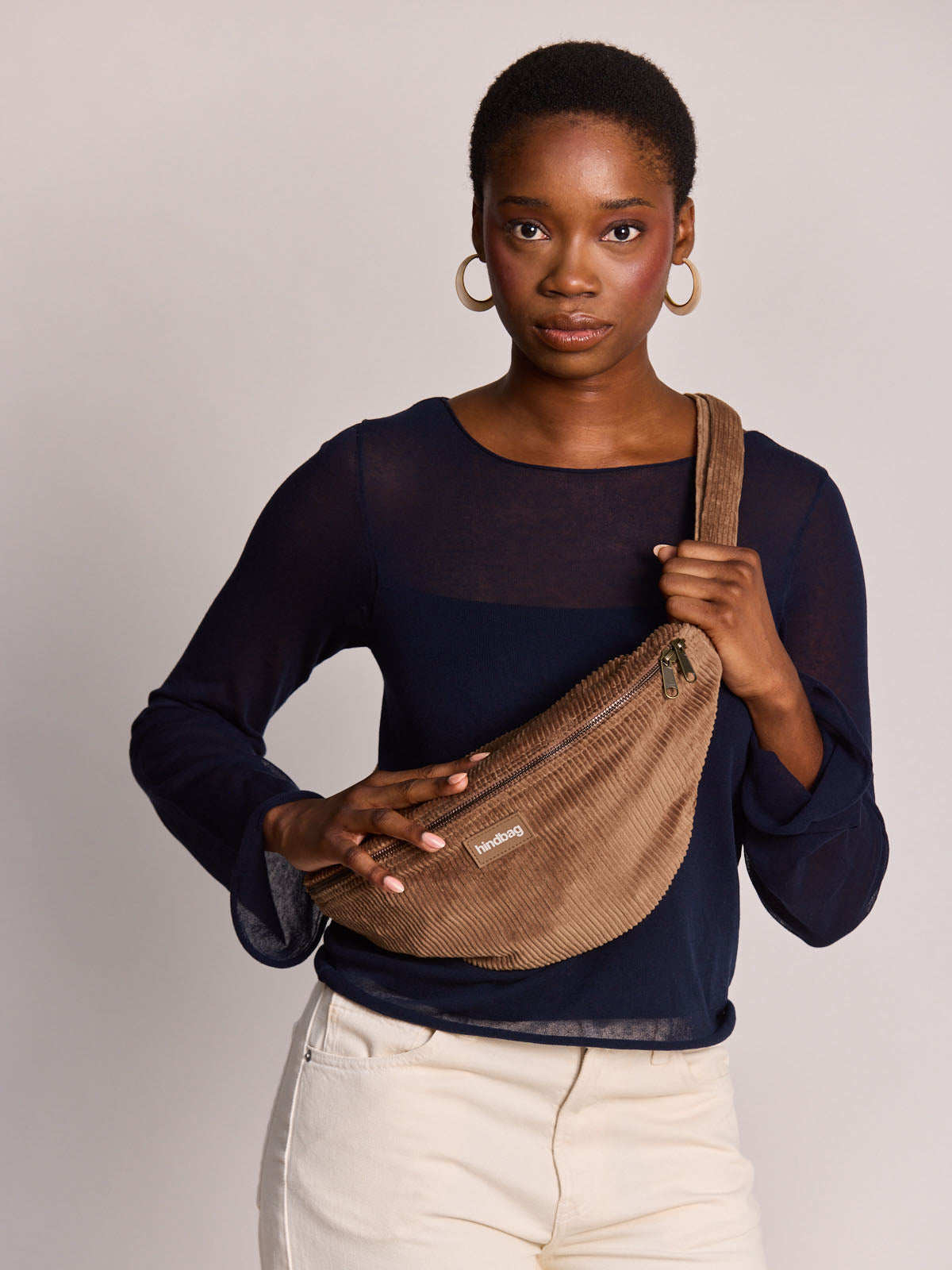 SASHA Bauchtasche • Cord Macchiato