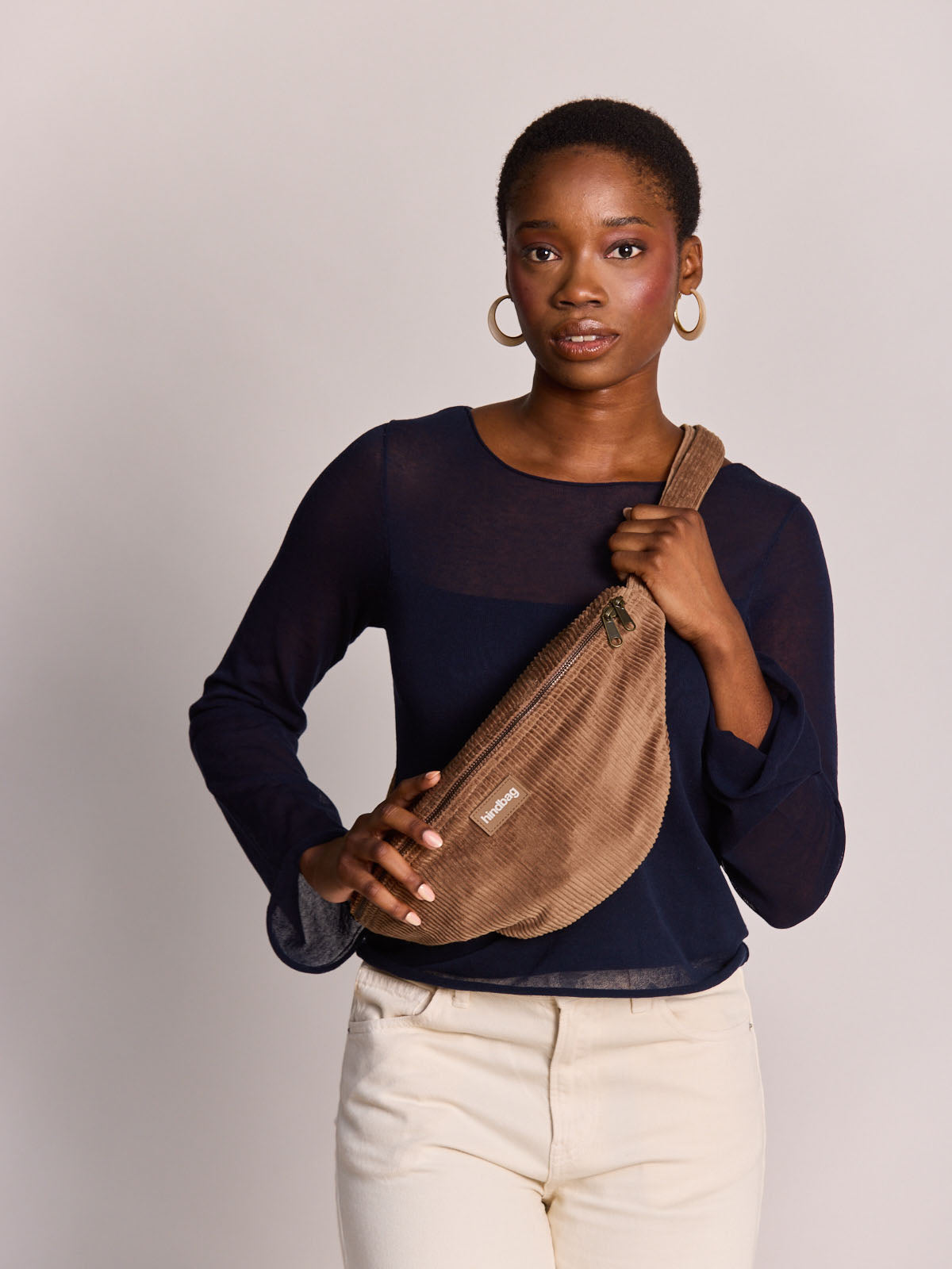 SASHA Bauchtasche • Cord Macchiato