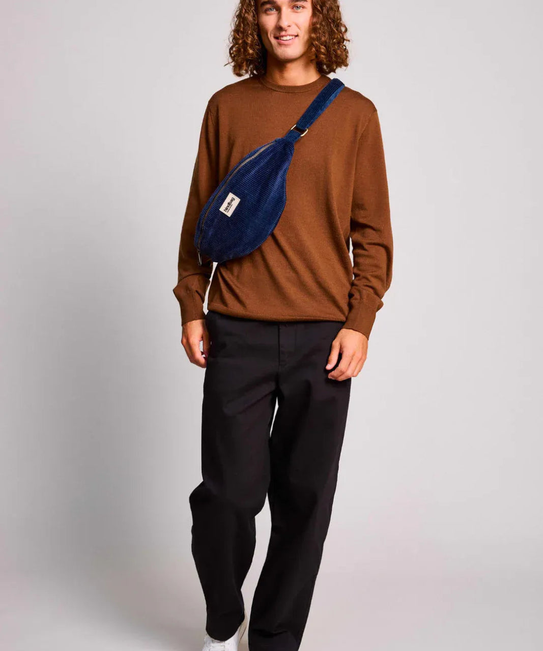 Hindbag - SASHA Bauchtasche • Cord Marineblau - Bauchtasche - ROSA ECK
