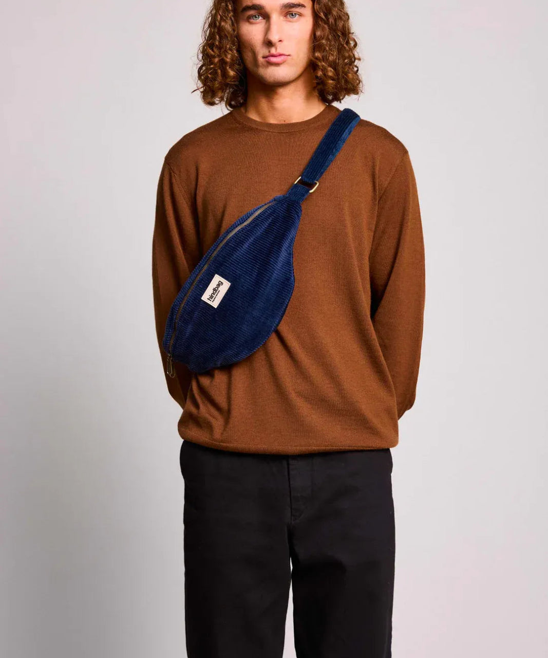 Hindbag - SASHA Bauchtasche • Cord Marineblau - Bauchtasche - ROSA ECK