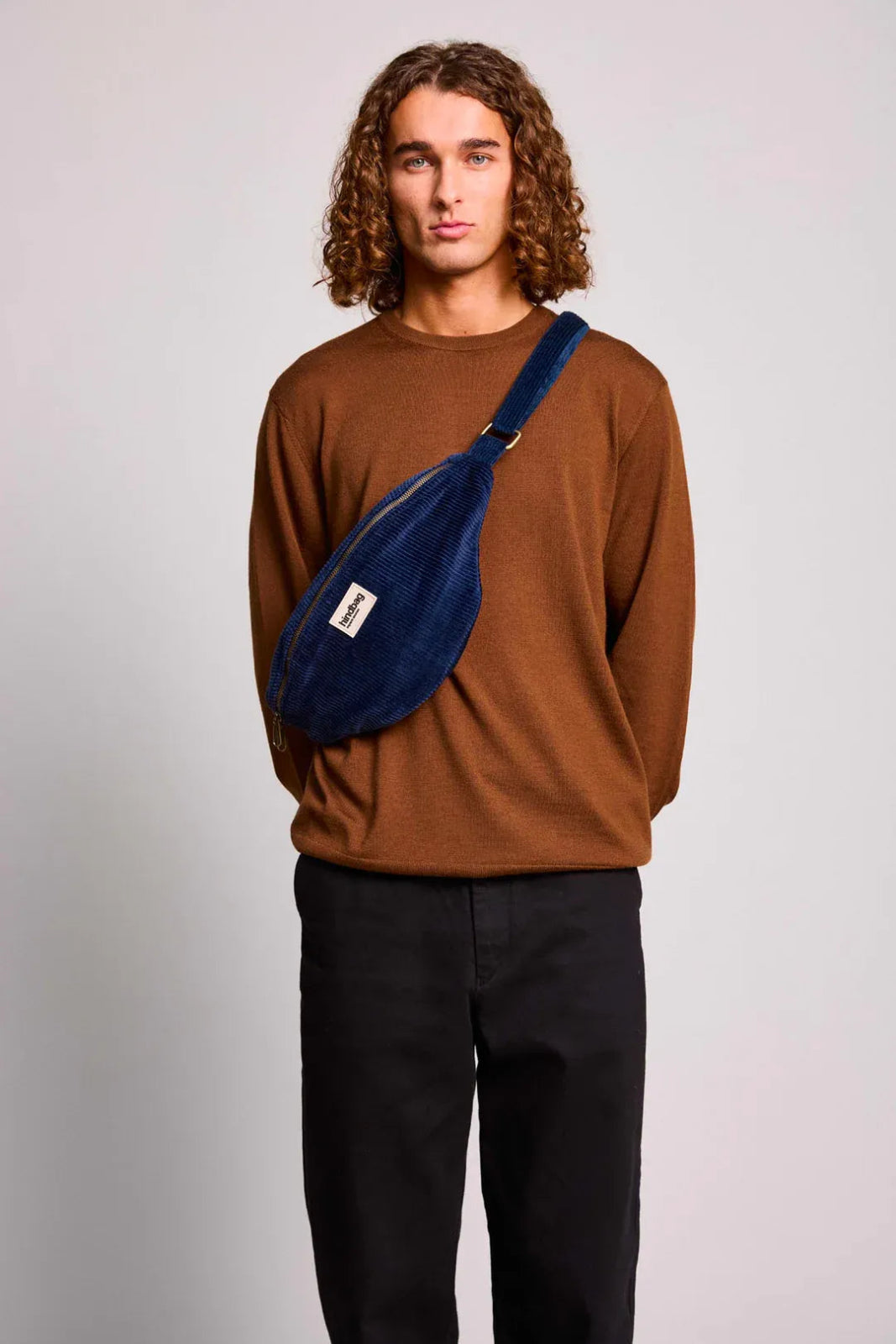 Hindbag - SASHA Bauchtasche • Cord Marineblau - Bauchtasche - ROSA ECK