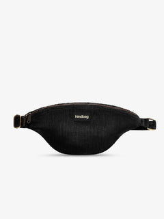 Hindbag - SASHA Bauchtasche • Cord Schwarz - ROSA ECK