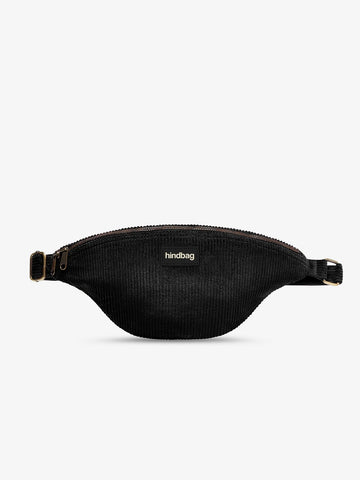 Hindbag - SASHA Bauchtasche • Cord Schwarz - ROSA ECK
