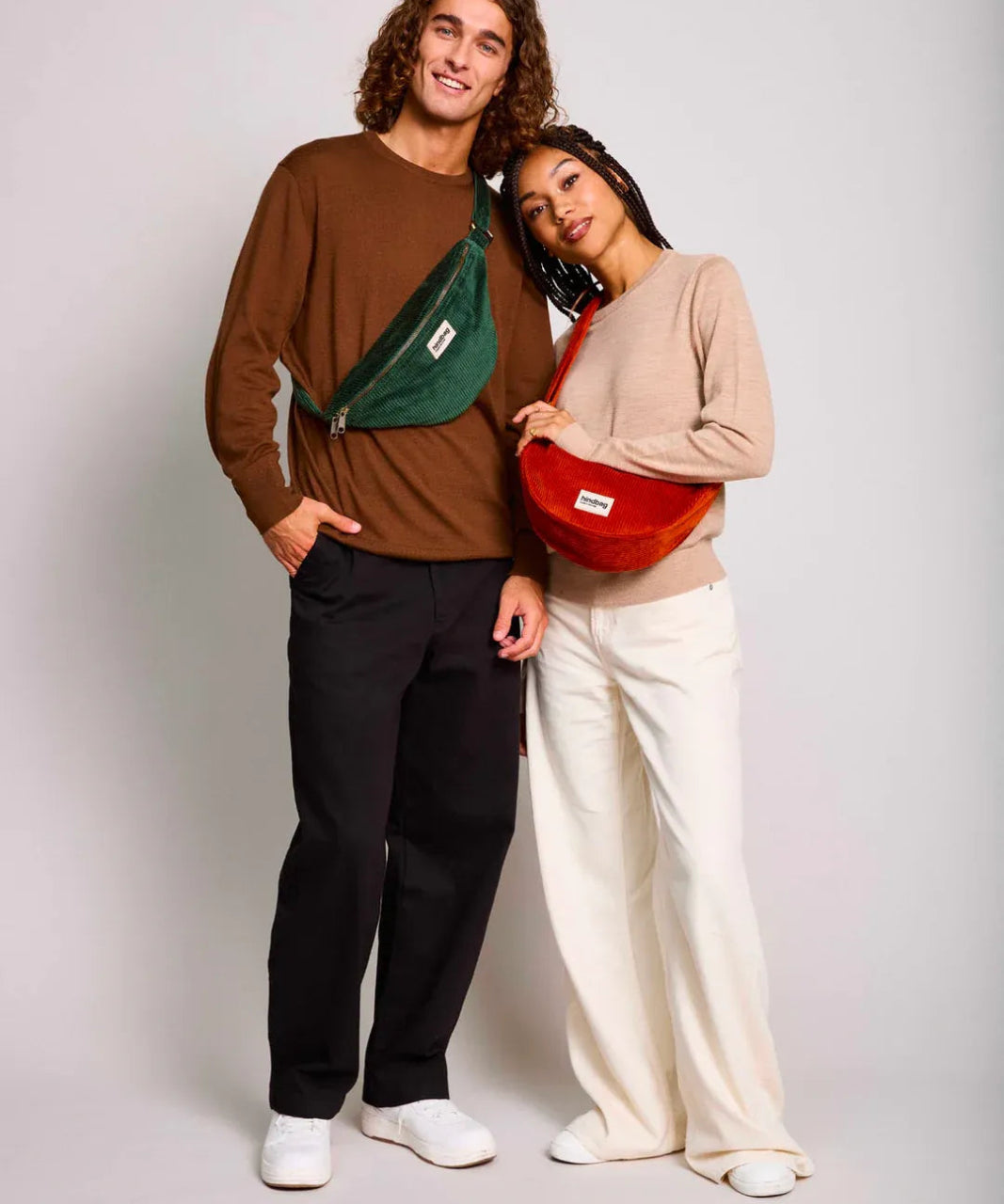 Hindbag - SASHA Bauchtasche • Cord Tannengrün - Bauchtasche - ROSA ECK