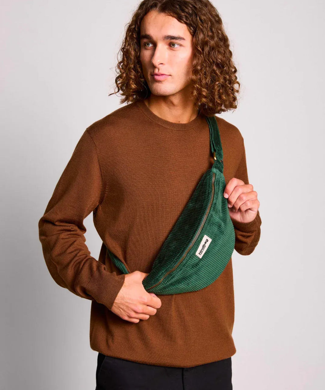 Hindbag - SASHA Bauchtasche • Cord Tannengrün - Bauchtasche - ROSA ECK