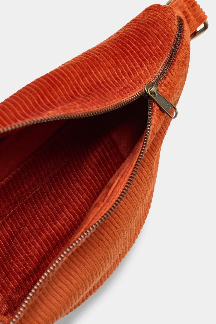 Hindbag - SASHA Bauchtasche • Cord Ziegelrot - Bauchtasche - ROSA ECK