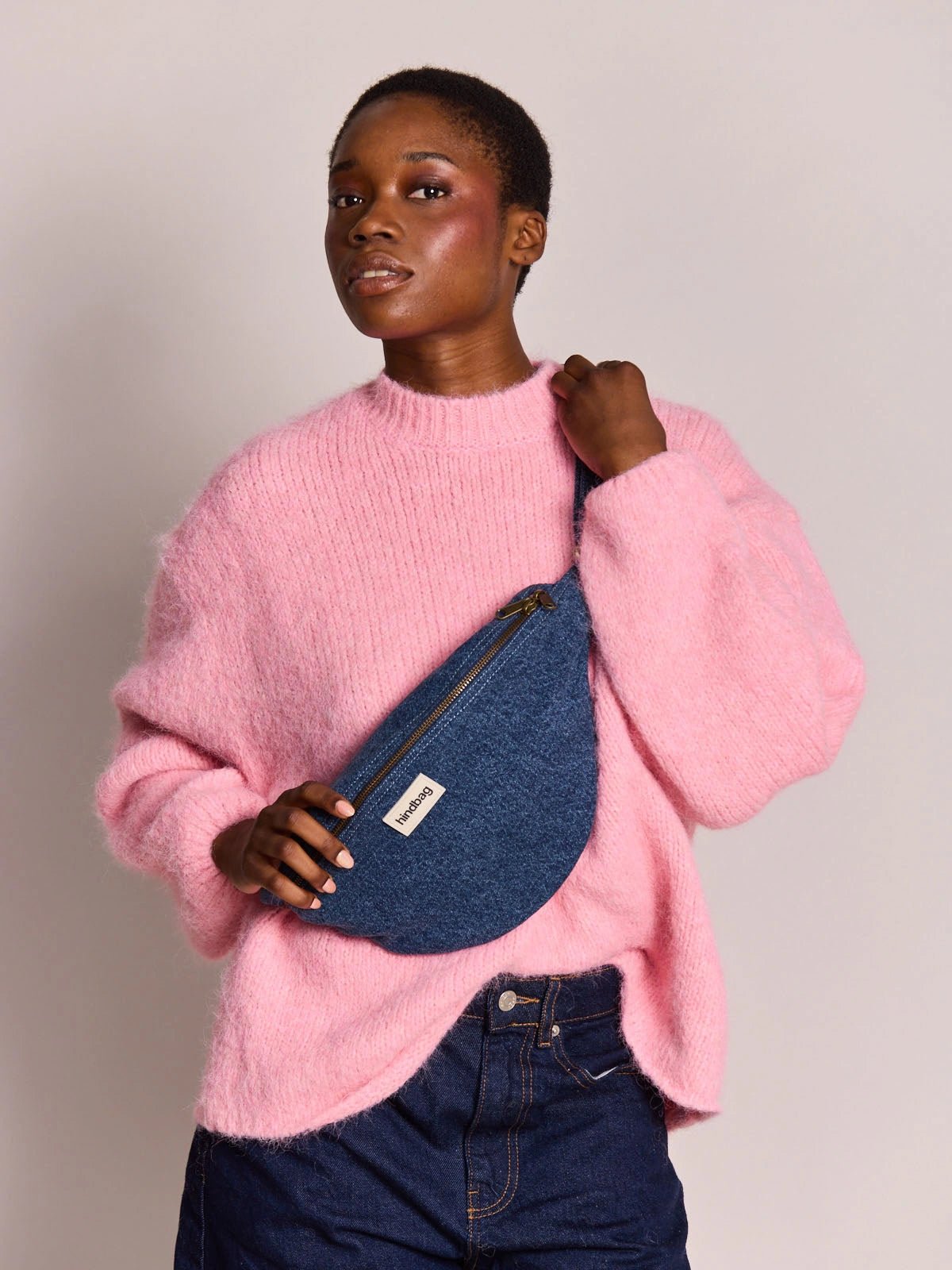 Hindbag - SASHA Bauchtasche • Denim Dunkelblau - ROSA ECK
