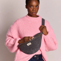 Hindbag - SASHA Bauchtasche • Denim Dunkelgrau - ROSA ECK