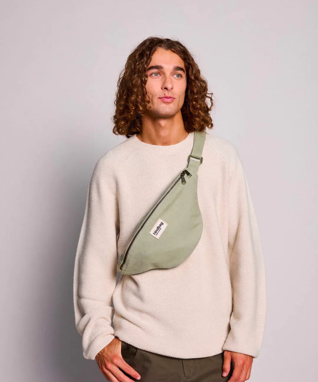 Hindbag - SASHA Bauchtasche • Lehmgrün - Bauchtasche - ROSA ECK
