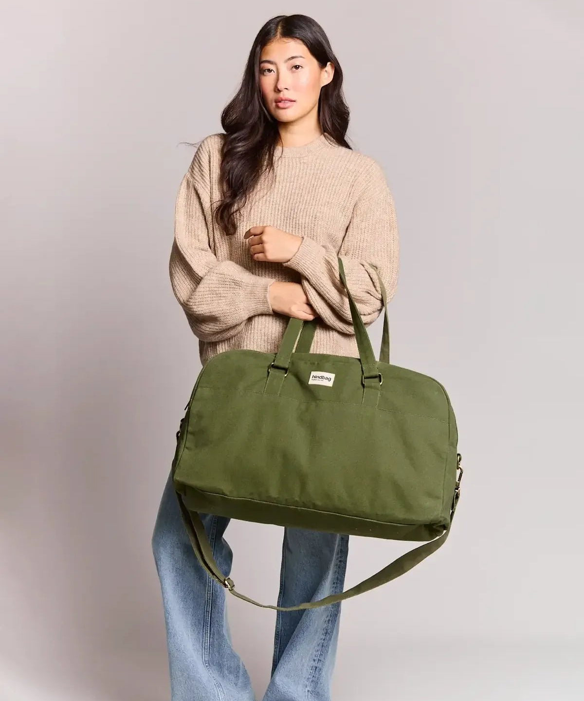 Hindbag - YVES Große Reisetasche | Olivgrün - Tasche - ROSA ECK Concept Store