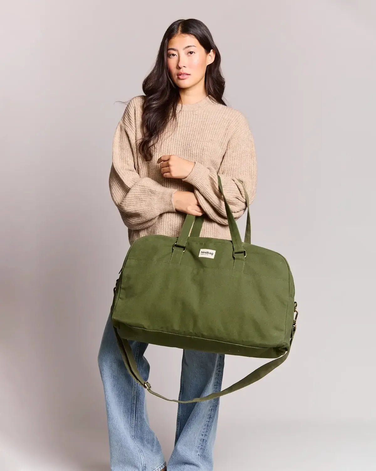 Hindbag - YVES Große Reisetasche | Olivgrün - Tasche - ROSA ECK Concept Store