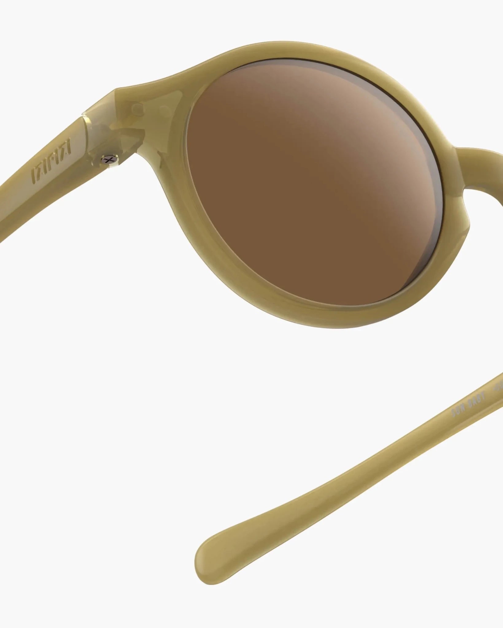 IZIPIZI - d BABY Kinder - Sonnenbrille (0–3 Jahre) • Glossy Kaki - ROSA ECK