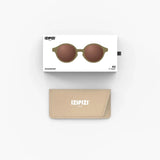 IZIPIZI - d BABY Kinder - Sonnenbrille (0–3 Jahre) • Glossy Kaki - ROSA ECK