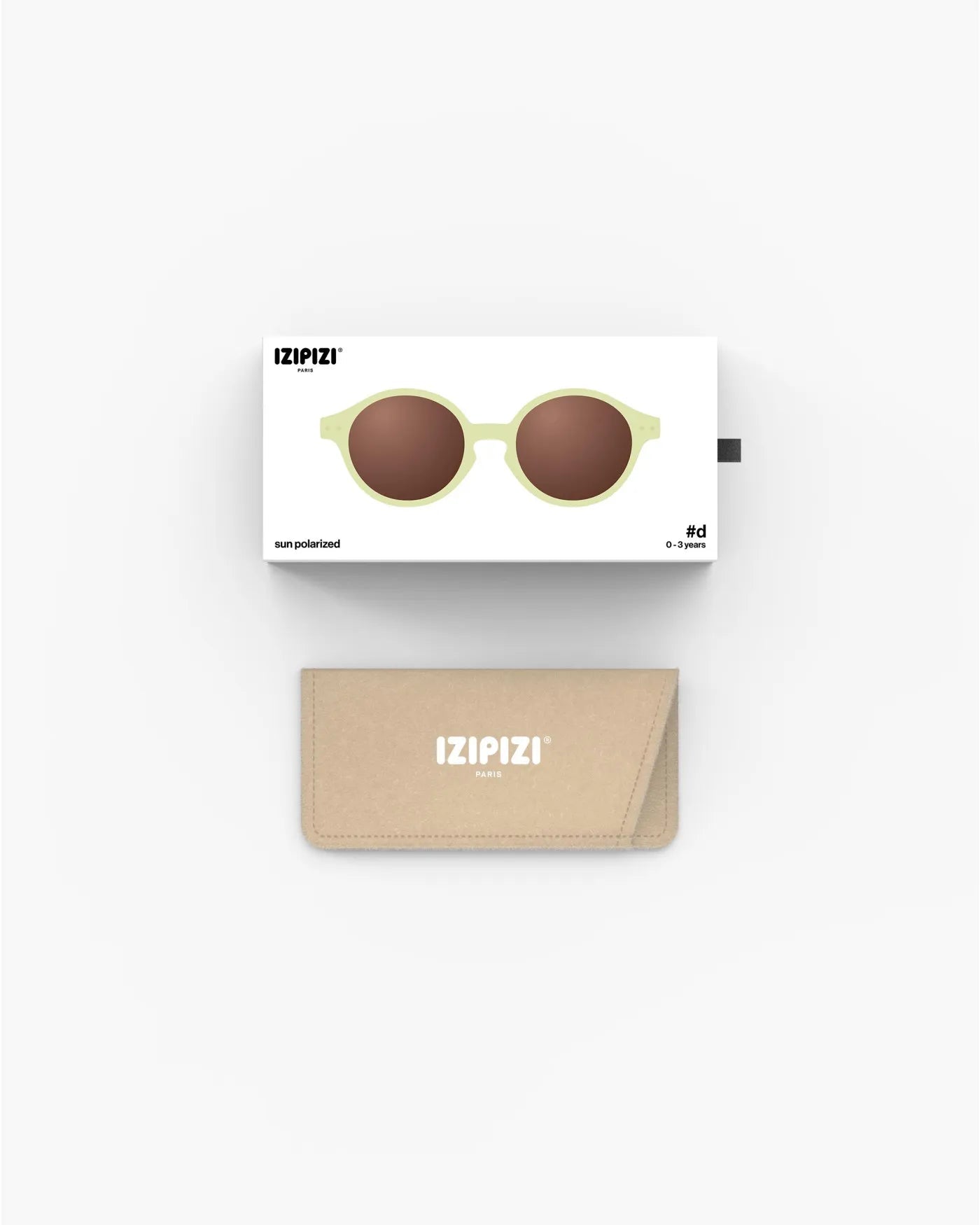 IZIPIZI - d BABY Kinder - Sonnenbrille (0–3 Jahre) • Vanilla - ROSA ECK