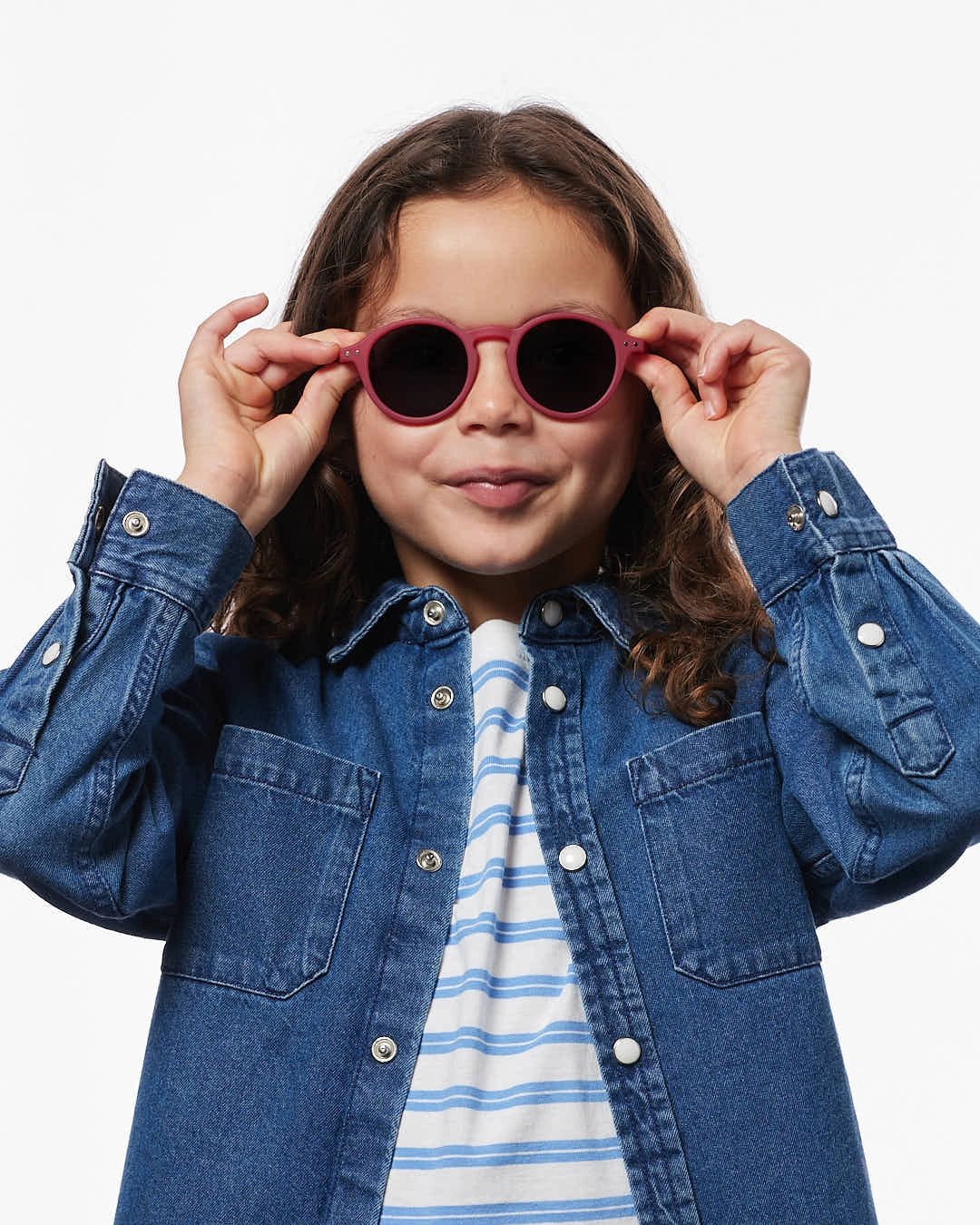 IZIPIZI - d KIDS Kinder-Sonnenbrille (3–5 Jahre) • Cranberry - ROSA ECK