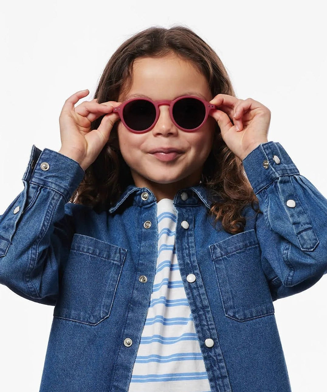 IZIPIZI - d KIDS Kinder - Sonnenbrille (5 - 7 Jahre) • Cranberry - ROSA ECK