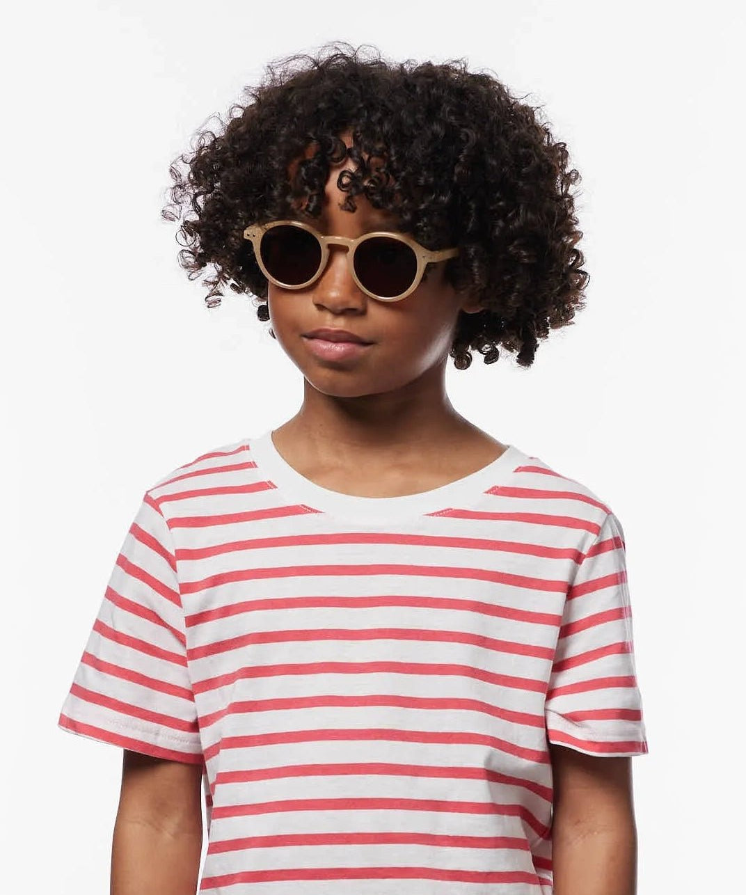 IZIPIZI - d KIDS Kinder - Sonnenbrille (5 - 7 Jahre) • Macchiato - ROSA ECK
