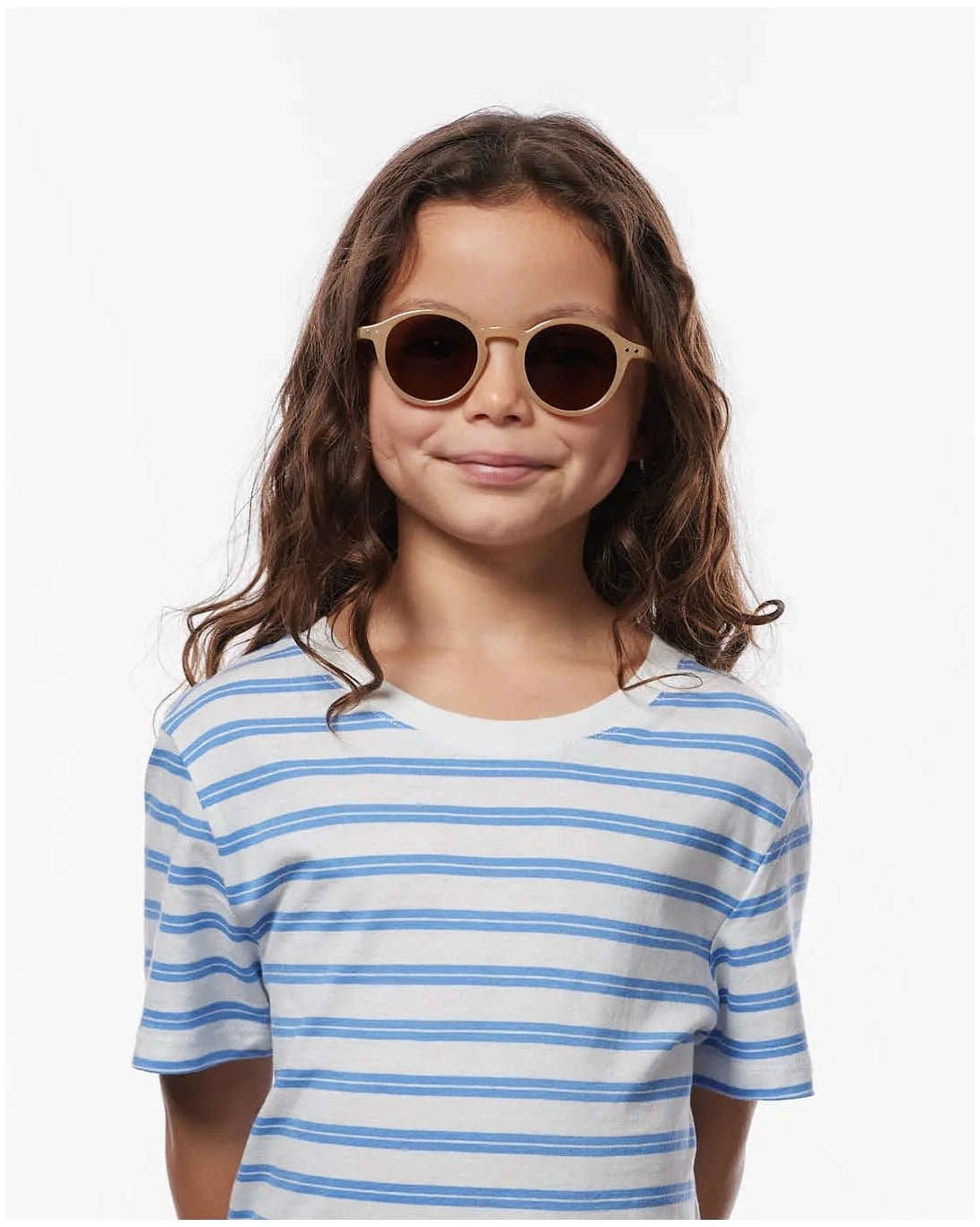 IZIPIZI - d KIDS Kinder - Sonnenbrille (5 - 7 Jahre) • Macchiato - ROSA ECK
