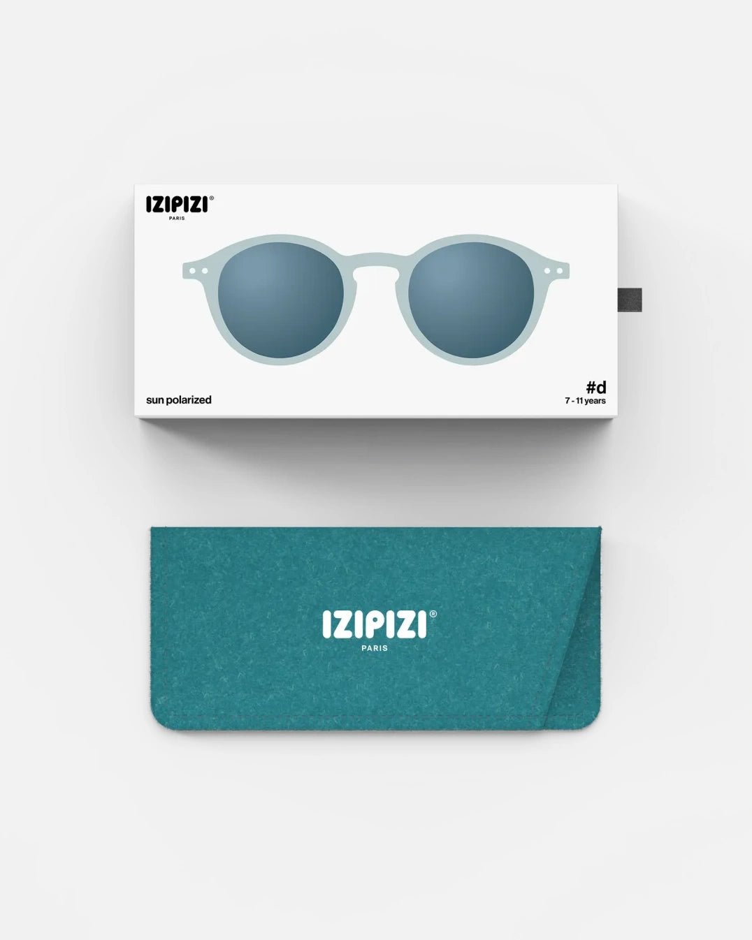 IZIPIZI - d KIDS Kinder - Sonnenbrille (7 - 11 Jahre) • Frozen Blue - ROSA ECK