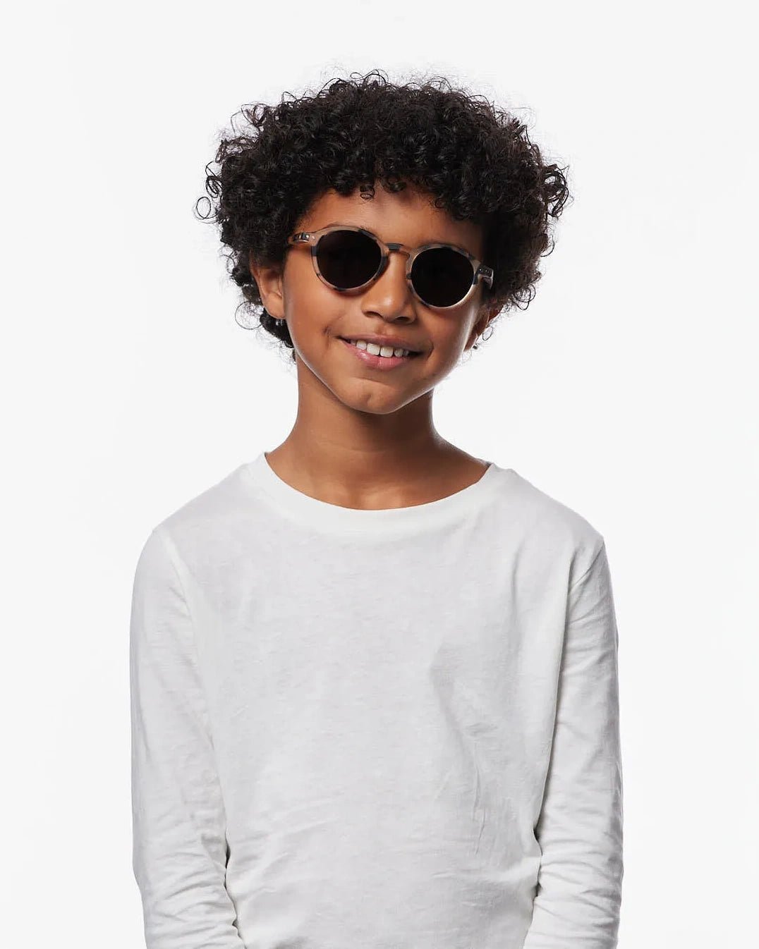 IZIPIZI - d KIDS Kinder - Sonnenbrille (7 - 11 Jahre) • Light Tortoise - ROSA ECK