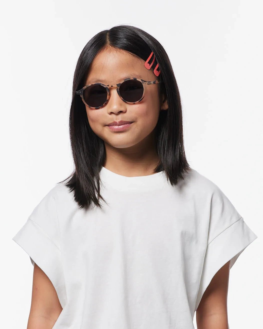 IZIPIZI - d KIDS Kinder - Sonnenbrille (7 - 11 Jahre) • Light Tortoise - ROSA ECK