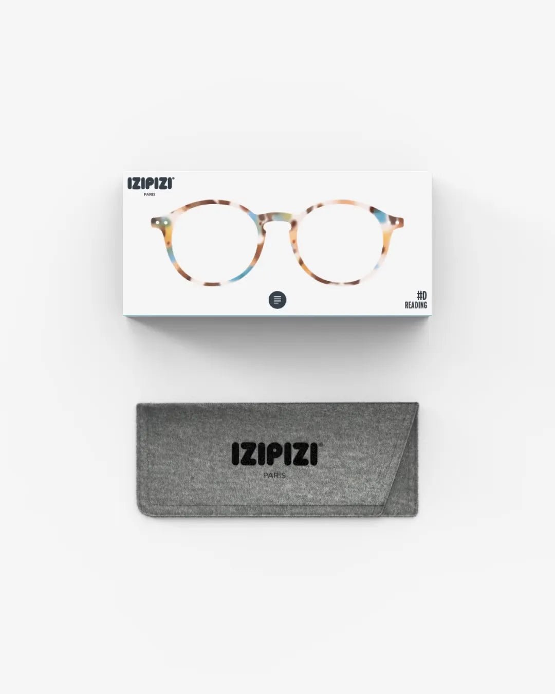 IZIPIZI - D READING Lesebrille • Blue Tortoise - ROSA ECK