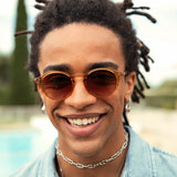 IZIPIZI - D SUN Sonnenbrille (Polarisiert) • Golden Canyon - ROSA ECK