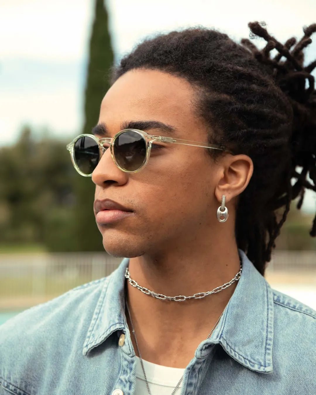 IZIPIZI - D SUN Sonnenbrille (Polarisiert) • Green Fields - ROSA ECK