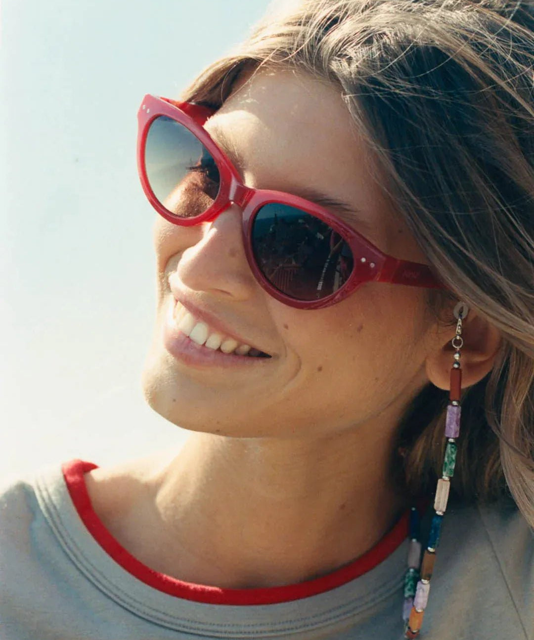 IZIPIZI - LUZ Sonnenbrille • Pomodoro - ROSA ECK